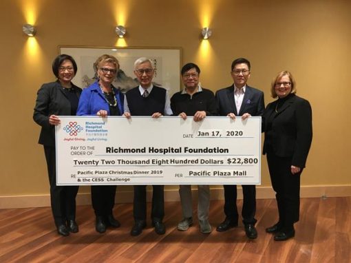 Pacific Plaza Gives Back to the Community by Donating $22,800 to Richmond Hospital Foundation