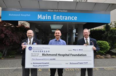 Richmond Poppy Fund Supports Local Health Care at Richmond Hospital