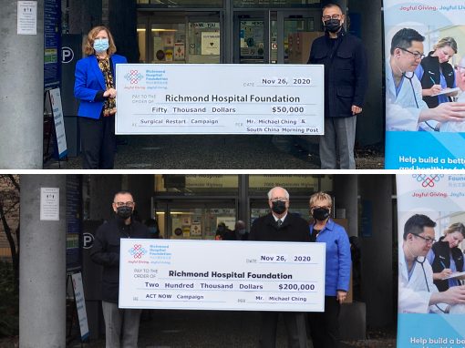 Mr. Michael Ching Donates $250,000 to Richmond Hospital Foundation