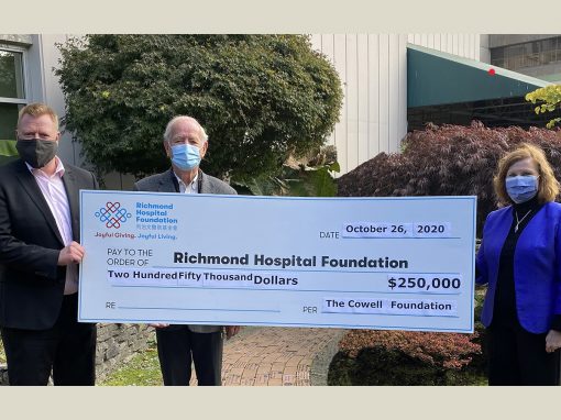 COWELL FOUNDATION DONATES $250,000 TO SUPPORT RICHMOND HOSPITAL