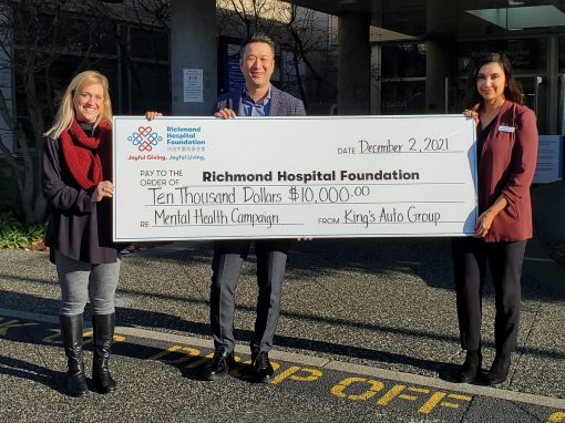 COMMUNITY PARTNERS DOUBLE THE IMPACT FOR RICHMOND HOSPITAL FOUNDATION’S MENTAL HEALTH CAMPAIGN